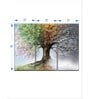 Green Brown Tree With Four Seasons Tree Panels Frame Wall Art Panels ( Set Of 3)