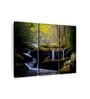 Green Stream In The Smokies Panels Canvas Wall Art Panels ( Set Of 3)