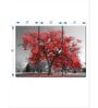 Red Grey Tree Panels Wall Art Panels ( Set Of 3)