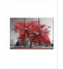 Red Grey Tree Panels Wall Art Panels ( Set Of 3)