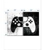 White Black Grunge Game Controller Panels Canvas Wall Art Panels ( Set Of 3)