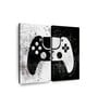White Black Grunge Game Controller Panels Canvas Wall Art Panels ( Set Of 3)