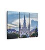 White Blue Palatial St. Louis Cathedral Printed Wall Art Panels ( Set Of 3)