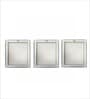 White Green Foggy Banff National Park Wall Art Panels ( Set Of 3)