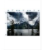 White Green Grand Teton National Park II Printed Framed Wall Art Panels ( Set Of 3)