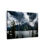 White Green Grand Teton National Park II Printed Framed Wall Art Panels ( Set Of 3)