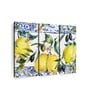White Yellow Lemons And Olives Framed Wall Art Panels ( Set Of 3)