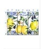 White Yellow Lemons And Olives Framed Wall Art Panels ( Set Of 3)