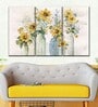 Yellow Sunflower Spectacular Wall Art Panels ( Set Of 3)
