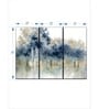 Blue Painting Wall Art Panels ( Set Of 3)