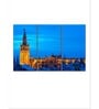 Brown Blue Painting Wall Art Panels ( Set Of 3)