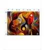 Yellow Red Abstract Portrait Painting Wall Art Panels ( Set Of 3)