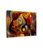 Yellow Red Abstract Portrait Painting Wall Art Panels ( Set Of 3)