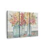 Beige Blue Painting Wall Art Panels ( Set Of 3)
