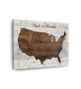 Beige Brown World Map Printed Wall Art