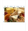 Beige Cream Coloured Savory Cheeses Painting Wall Art Panels ( Set Of 3)