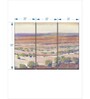 Beige Purple High Desert Pastels Painting Wall Art Panels ( Set Of 3)