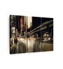 Black Brown City Abstract Painting Wall Art Panels ( Set Of 3)