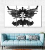 Black White Painting Wall Art Panels ( Set Of 3)