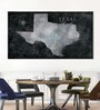 Black White World Map Wall Art