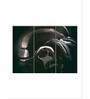 Black Painting Wall Art Panels ( Set Of 3)