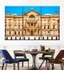 Blue Beige New Jersey State House Painting Wall Art Panels ( Set Of 3)