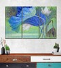 Blue Green Azure Early Spring Wall Art Panels ( Set Of 3)