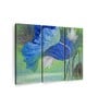 Blue Green Azure Early Spring Wall Art Panels ( Set Of 3)