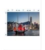 Blue Green Victoria Harbor Painting Wall Art Panels ( Set Of 3)