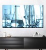 Blue White Glassware For Chemistry Painting Wall Art Panels ( Set Of 3)