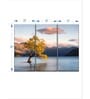 Blue Yellow Lake Wanaka Wall Art Panels ( Set Of 3)