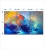 Blue Yellow Small Treasures Painting Wall Art Panels ( Set Of 3)