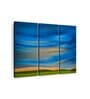 Blue Abstract Printed Framed Wall Art Panels ( Set Of 3)