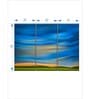 Blue Abstract Printed Framed Wall Art Panels ( Set Of 3)