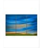 Blue Abstract Printed Framed Wall Art Panels ( Set Of 3)