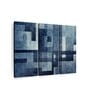 Blue Creative Abstract Painting Wall Art Panels ( Set Of 3)