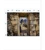 Brown Blue Machu Picchu Doorway Painting Wall Art Panels ( Set Of 3)