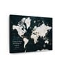 Green & White World Map Painting Wall Art