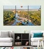 Green Blue Balloons Over Rio Grande Wall Art Panels ( Set Of 3)