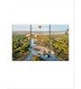 Green Blue Balloons Over Rio Grande Wall Art Panels ( Set Of 3)