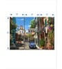 Green Blue Mediterranean Morning Painting Wall Art Panels ( Set Of 3)