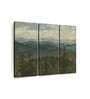 Green Blue Ridge Painting Wall Art Panels ( Set Of 3)