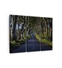 Green Blue The Dark Hedges Painting Wall Art Panels ( Set Of 3)