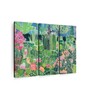 Green Pink Lotus Pond Ubud Bali Painting Wall Art Panels ( Set Of 3)