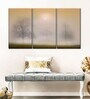 Grey Beige Forest Of Dreams Wall Art Panels ( Set Of 3)