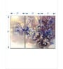 Grey Blue Cherry Floral Abstract Wall Art Panels ( Set Of 3)