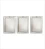 Grey Blue Rainy Stroll Painting Wall Art Panels ( Set Of 3)