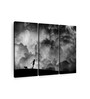 Grey Prelude To The Dream Printed Framed Wall Art Panels ( Set Of 3)