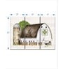 Off White Green Spring Summer Painting Wall Art Panels ( Set Of 3)