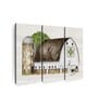 Off White Green Spring Summer Painting Wall Art Panels ( Set Of 3)